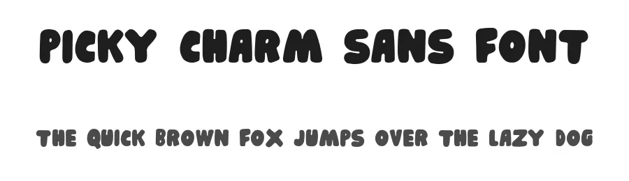 Picky Charm Sans Font by Littlehand — Sans Serif Font