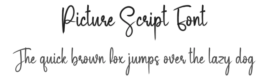 Picture Script Font by creativeletter — Script Handwritten Font