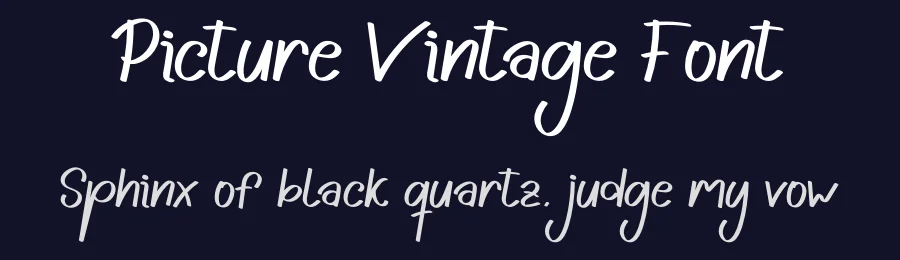 Picture Vintage Font by creativeletter — Script Handwritten Font — thumbnail 2