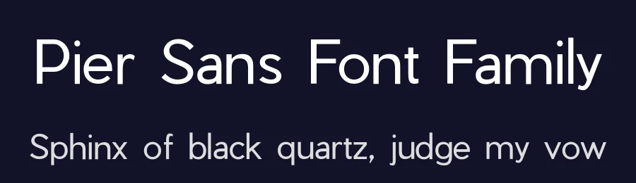 Pier Sans Font Family by Hamilton — Sans Serif Font — thumbnail 2