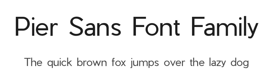 Pier Sans Font Family by Hamilton — Sans Serif Font