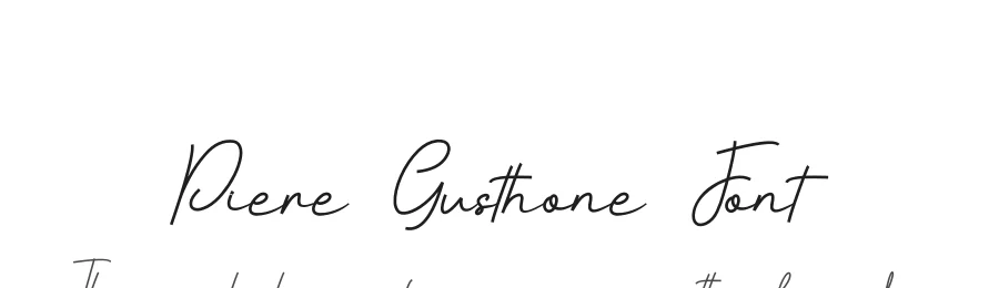 Piere Gusthone Font by SlideShoot — Script Handwritten Font