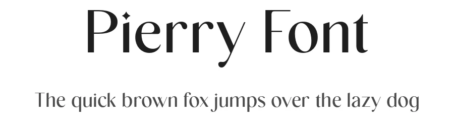 Pierry Font by Vampstudio — Sans Serif Font