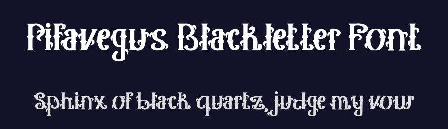 Pifavegus Blackletter Font by Dhabee — Blackletter Font — thumbnail 2
