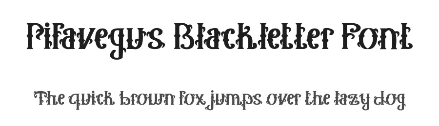 Pifavegus Blackletter Font by Dhabee — Blackletter Font