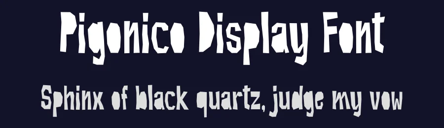 Pigonico Display Font by Aivos Dreams — Display Font — thumbnail 2