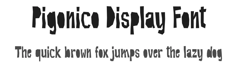 Pigonico Display Font by Aivos Dreams — Display Font