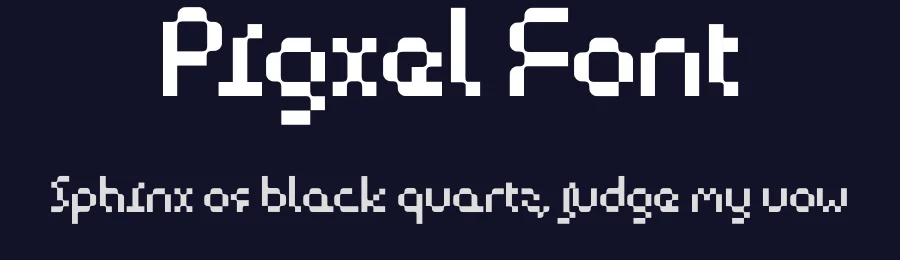 Pigxel Font by delipensil — Display Font — thumbnail 2