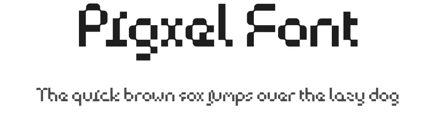 Pigxel Font by delipensil — Display Font