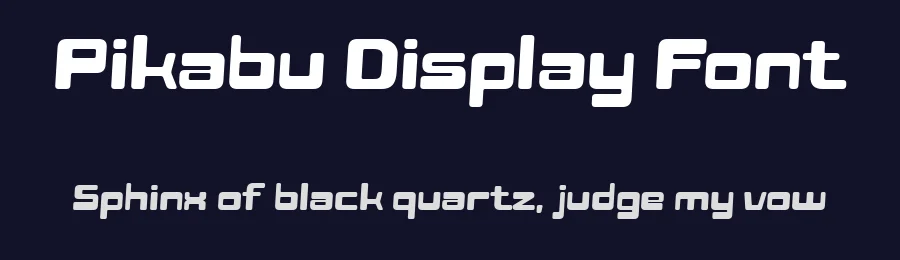 Pikabu Display Font by Pekotype — Display Font — thumbnail 2