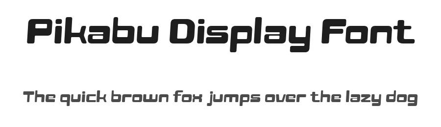 Pikabu Display Font by Pekotype — Display Font