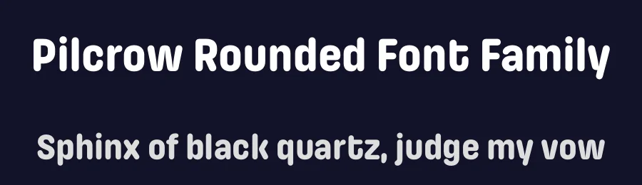 Pilcrow Rounded Font Family by Indian Type Foundry — Sans Serif Font — thumbnail 2