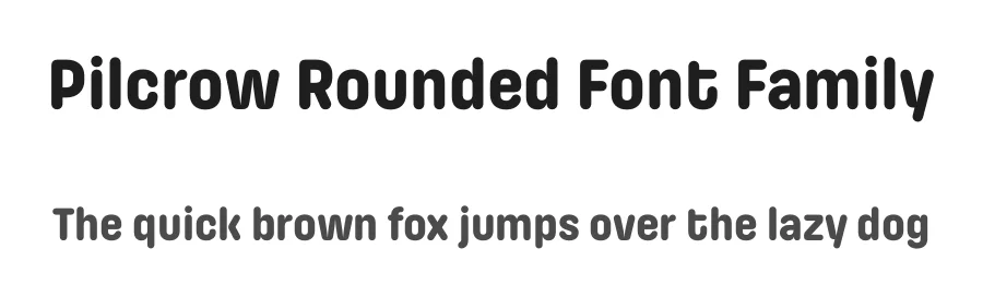 Pilcrow Rounded Font Family by Indian Type Foundry — Sans Serif Font