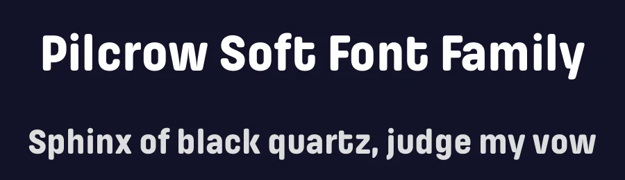 Pilcrow Soft Font Family by Satya Rajpurohit — Sans Serif Font — thumbnail 2