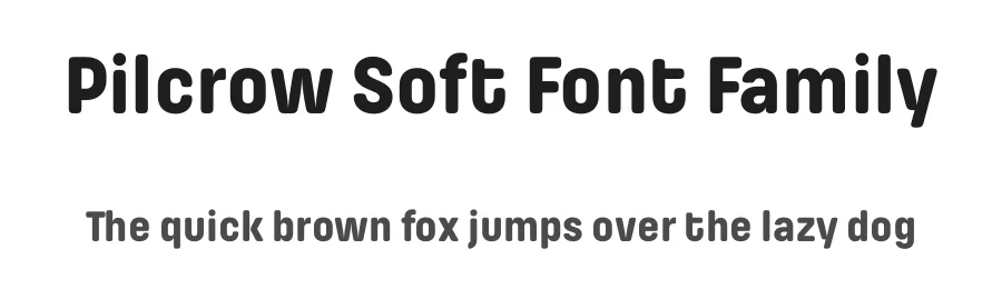 Pilcrow Soft Font Family by Satya Rajpurohit — Sans Serif Font