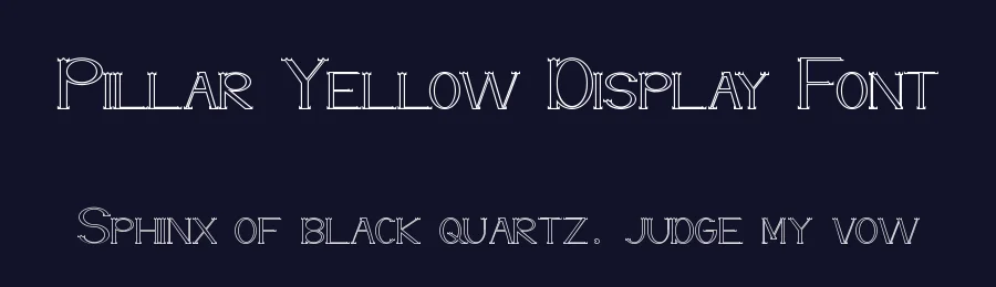 Pillar Yellow Display Font by edricstudio — Serif Font — thumbnail 2