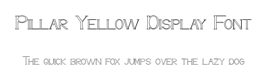 Pillar Yellow Display Font by edricstudio — Serif Font