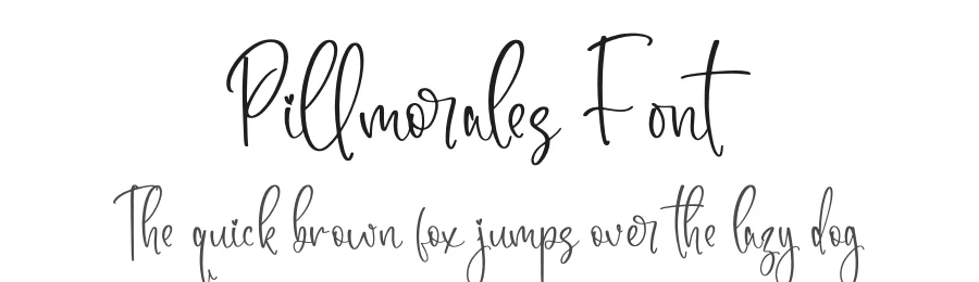 Pillmorales Font by glorytype — Script Handwritten Font
