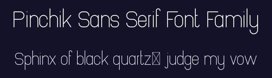 Pinchik Sans Serif Font Family by vp_creative_shop — Sans Serif Font — thumbnail 2