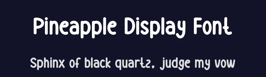 Pineapple Display Font by andikastudio — Display Font — thumbnail 2