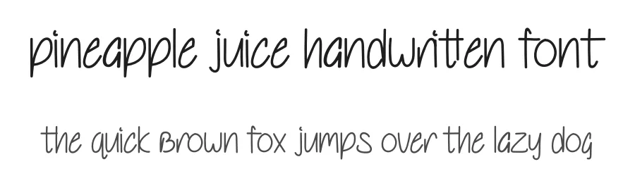 Pineapple Juice Handwritten Font by levincreative — Script Handwritten Font