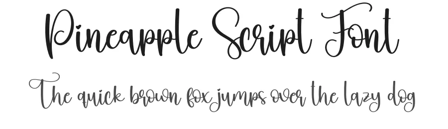 Pineapple Script Font by creativeletter — Script Handwritten Font