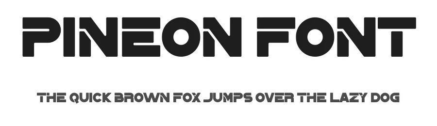 Pineon Font by Maiko Hatta — Display Font