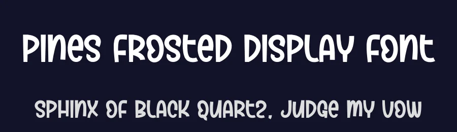 Pines Frosted Display Font by andikastudio — Display Font — thumbnail 2