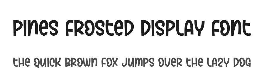 Pines Frosted Display Font by andikastudio — Display Font