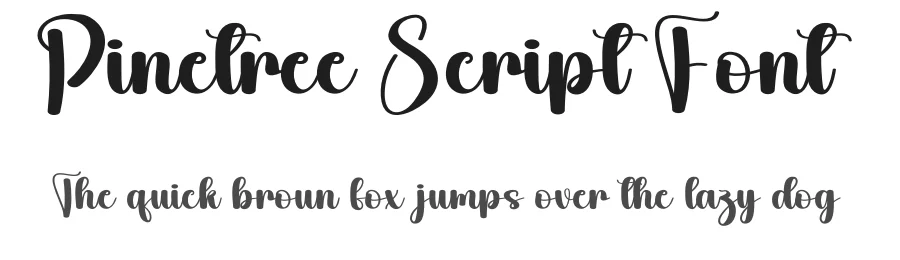 Pinetree Script Font by andikastudio — Script Handwritten Font