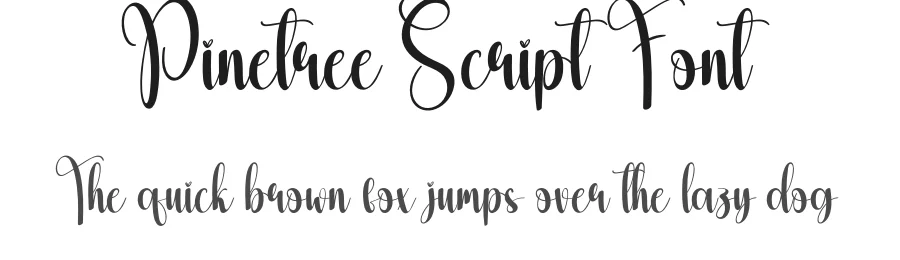 Pinetree Script Font by creativeletter — Script Handwritten Font