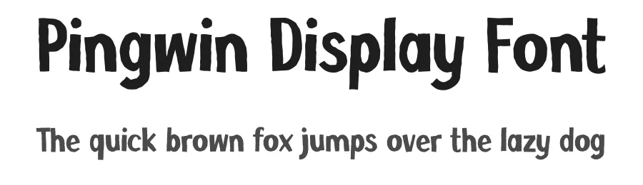 Pingwin Display Font by Aivos Dreams — Display Font