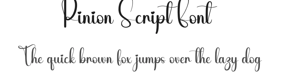 Pinion Script Font by andikastudio — Script Handwritten Font