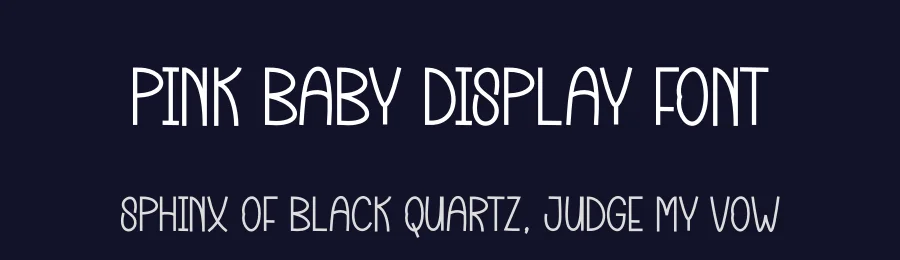 Pink Baby Display Font by andikastudio — Display Font — thumbnail 2