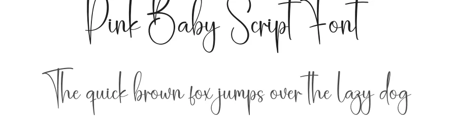 Pink Baby Script Font by creativeletter — Script Handwritten Font