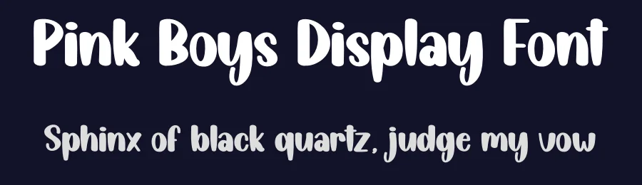 Pink Boys Display Font by andikastudio — Display Font — thumbnail 2