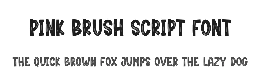 Pink Brush Script Font by creativeletter — Script Handwritten Font