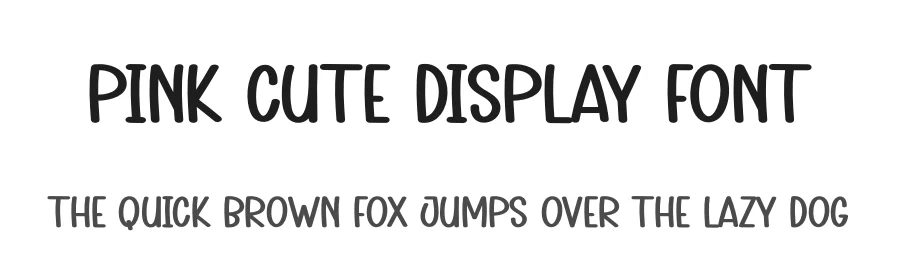 Pink Cute Display Font by andikastudio — Display Font