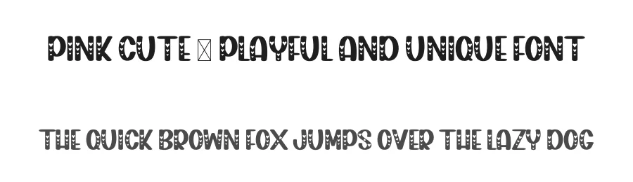 Pink Cute – Playful And Unique Font by freshtypeink — Display Font