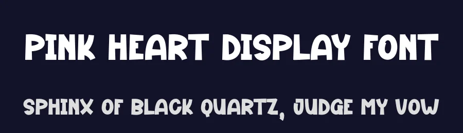Pink Heart Display Font by andikastudio — Display Font — thumbnail 2