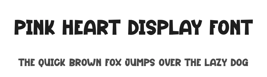 Pink Heart Display Font by andikastudio β Display Font