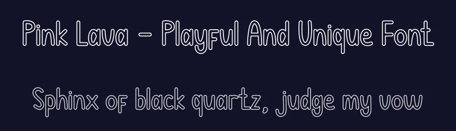 Pink Lava – Playful And Unique Font by andikastudio — Display Font — thumbnail 2