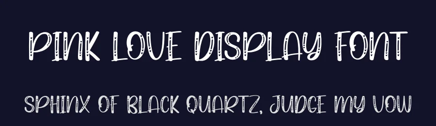 Pink Love Display Font by andikastudio — Display Font — thumbnail 2