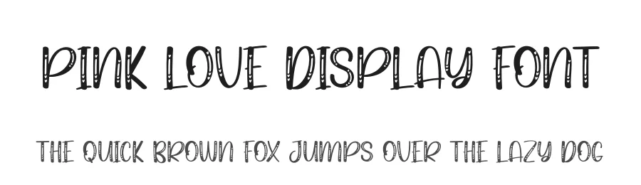 Pink Love Display Font by andikastudio — Display Font