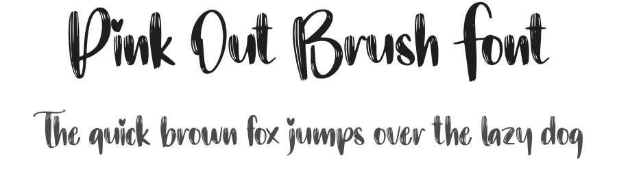 Pink Out Brush Font by creativeletter — Script Handwritten Font