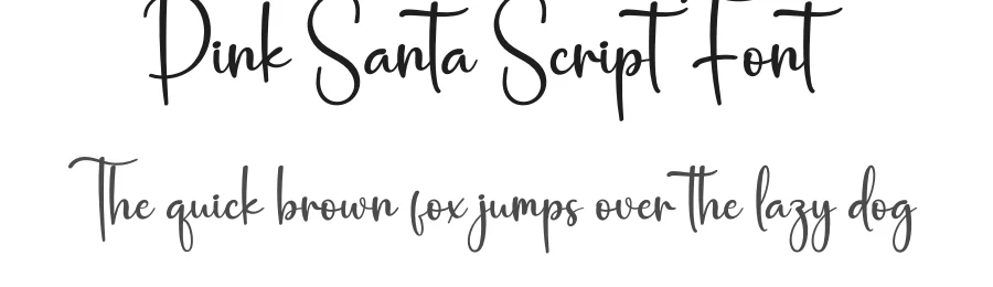 Pink Santa Script Font by creativeletter — Script Handwritten Font