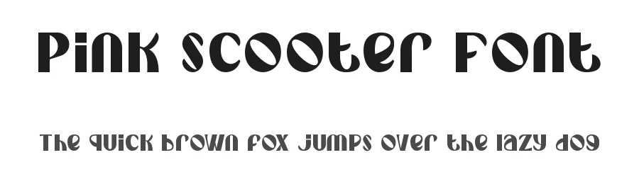 Pink Scooter Font by noahtype — Decorative Font