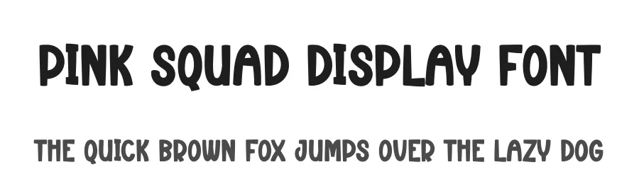 Pink Squad Display Font by creativeletter — Display Font