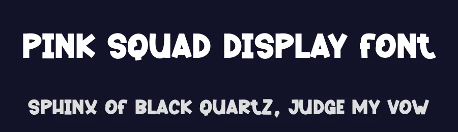 Pink Squad Display Font by andikastudio — Display Font — thumbnail 2