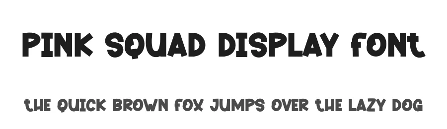 Pink Squad Display Font by andikastudio — Display Font